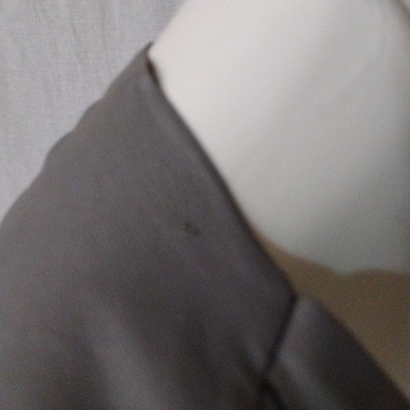 Zara Seamless Faux Leather Moto Jacket XS Waterfall Collar Open Front Light Gray - Picture 10 of 11